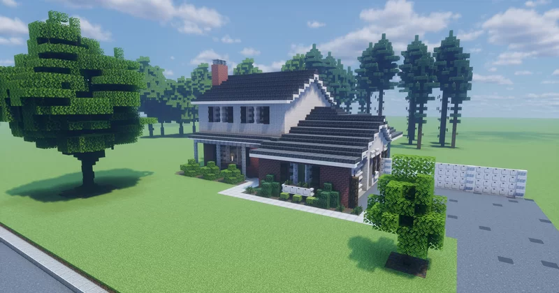 Two story traditional home.