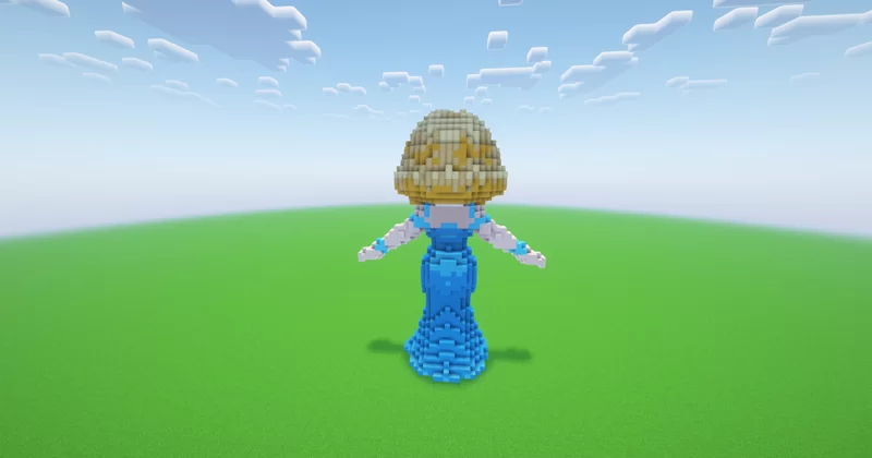 Princess Minecraft Statue Minecraft Small Celestial Lady Statue Minecraft Map