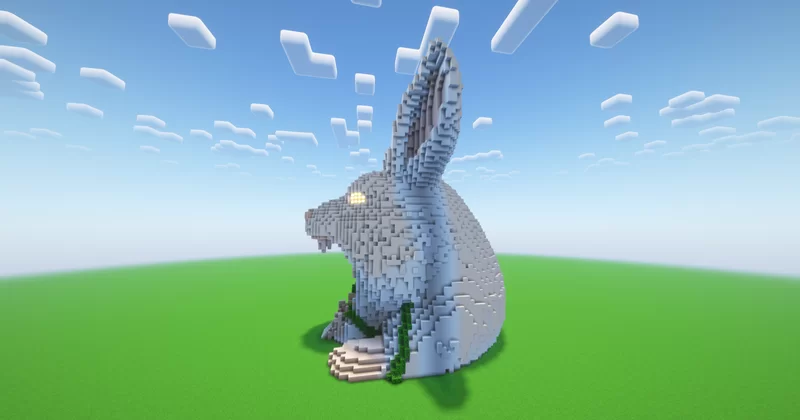 Minecraft Rabbit Nether Portal Statue Minecraft Map