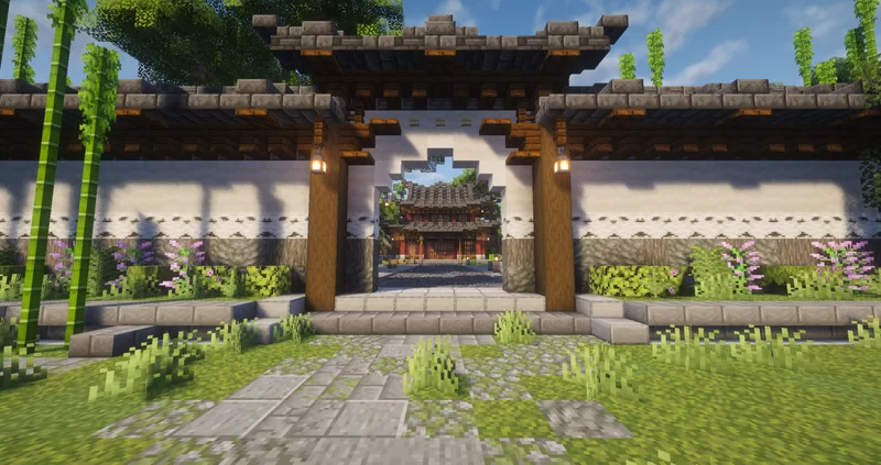 A Peaceful Chinese Family Home Minecraft Map