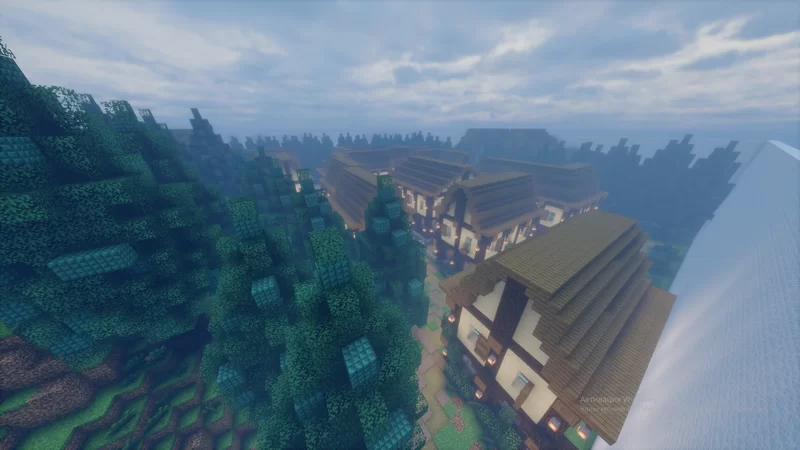 schematics of a Medieval Village in minecraft Minecraft Map