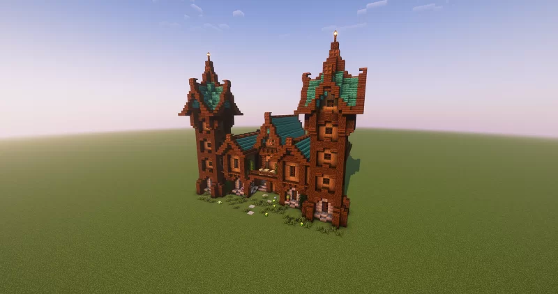Small medieval fantasy mansion Minecraft Map