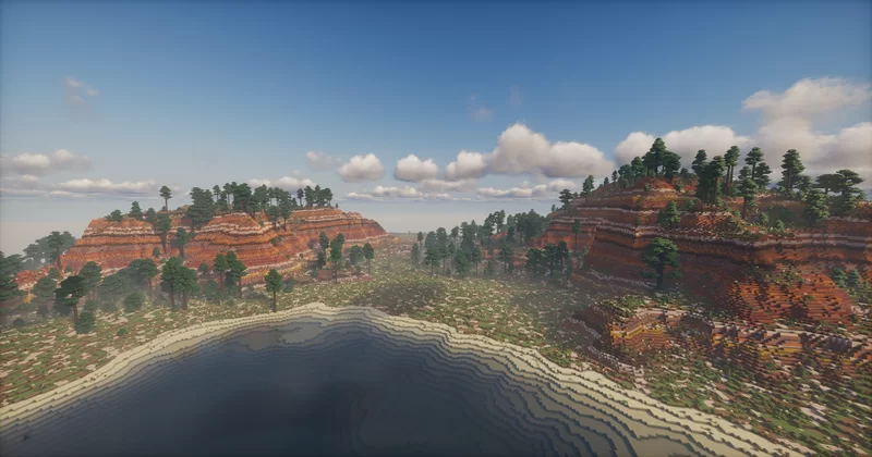 Pine Mesa 1024 x 1024 Survival map, 1.21.8! Minecraft Map