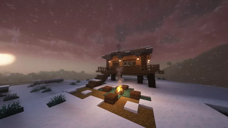 Winter Hut Minecraft Map