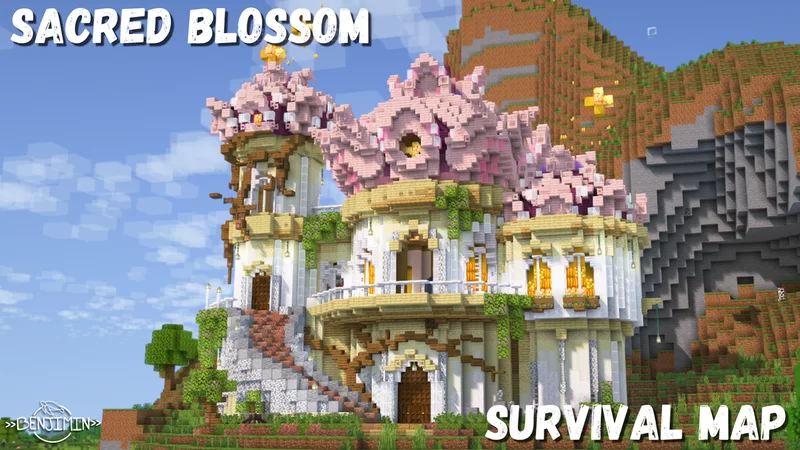 Sacred Blossom Survival Map (Java download) Minecraft Map