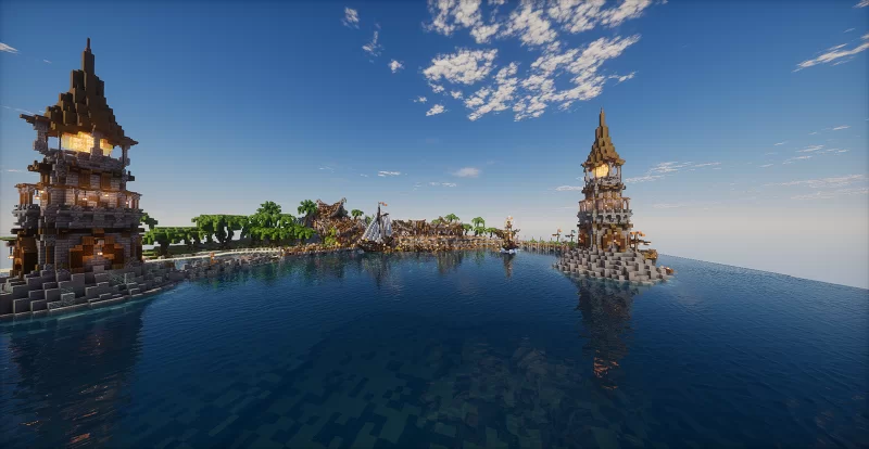 Medieval port Minecraft Map