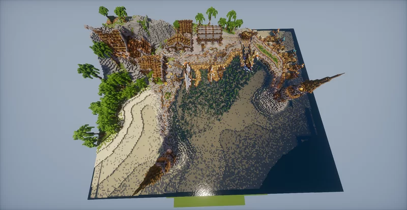 Medieval port Minecraft Map