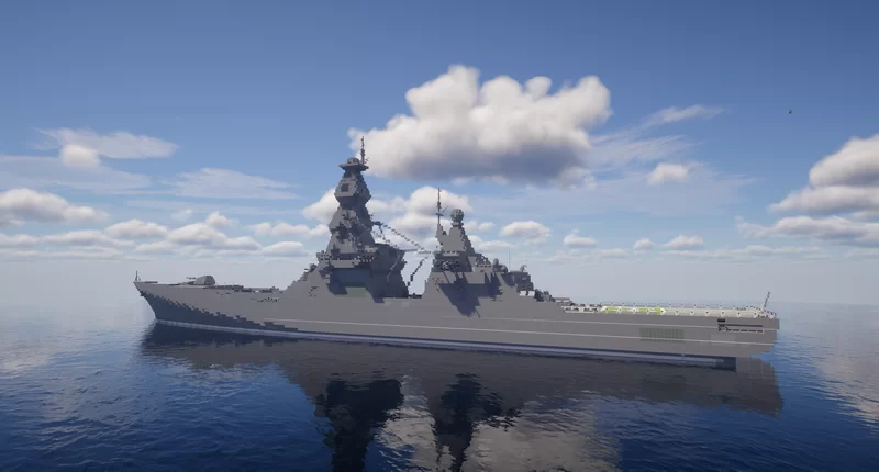 Russian Navy 23560E-class destroyer (1.5:1) Minecraft Map