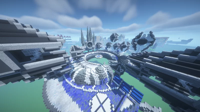 Futuristic Sumo Arena | PvP / Practice Map Minecraft Map