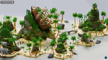 FANTASY TROPICAL SHIPWRECKED ISLAND! l Download! l Minecraft Map & Project