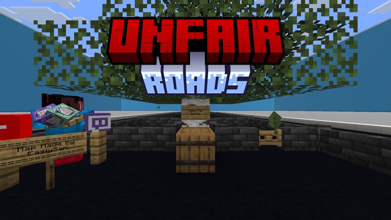 Unfair Roads - By EaziySam Minecraft Map