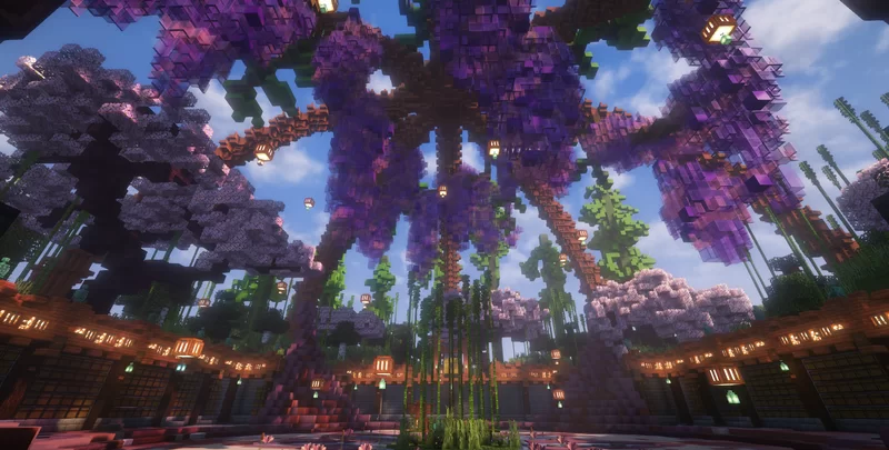 East Asian themed chest room Minecraft Map
