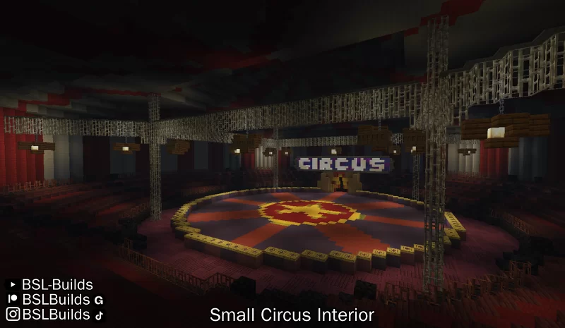 Crafty Minecraft Image Small Circus Interior! Minecraft Map