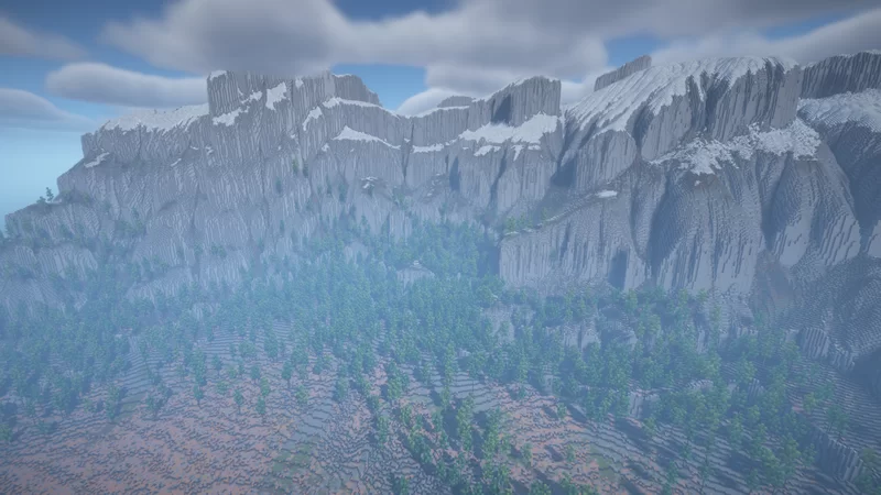 Terraced Mountains 1K x 1K Minecraft Map