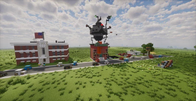 Minecraft Cartoon City - Amity Park Minecraft Map