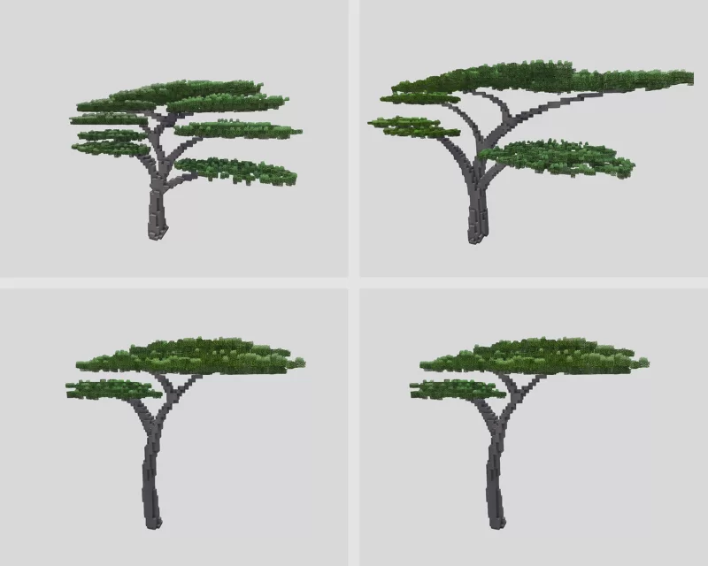 Acacia Tree Asset Pack Minecraft Map