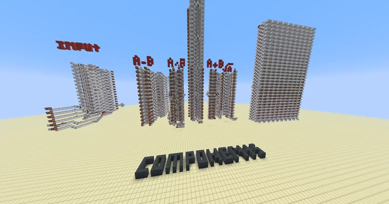 16 bit calculator Minecraft Map