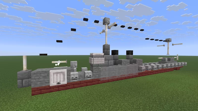 1:5 scale IJN Kamikaze Minecraft Map