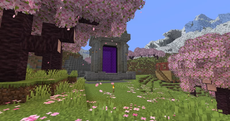 Spawn-side portal to our nether hub
