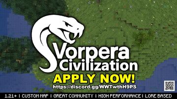 ⚔️ Vorpera Civilization [Nations, Politics, Factions] [1.21+] Minecraft Server