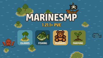 MarineSMP | PvE • Fishing • Farming • Jobs • Dungeons Minecraft Server