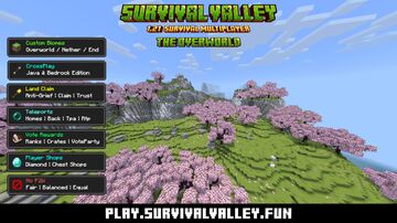 SurvivalValley SMP ⭐Semi-Vanilla 🌳Custom Biomes 🛡️Anti-Grief [ Now 1.21.7 ] Minecraft Server