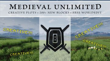 ✠ Medieval Unlimited CREATIVE ✠ 1.21.5 | 200+ New Blocks, Worldedit, Plotworld, Freebuild, and More! Minecraft Server