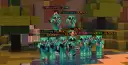 Print do evento Staff x Players no KitPvP do GladMC, com a equipe enfrentando os jogadores em uma batalha intensa e cheia de ao.