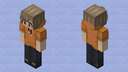 Yuki : Orange Hoodie w/ Alternate Hair Minecraft Skin