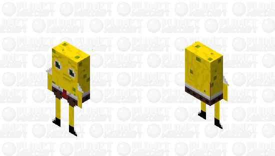 bootleg spongebob Minecraft Skin