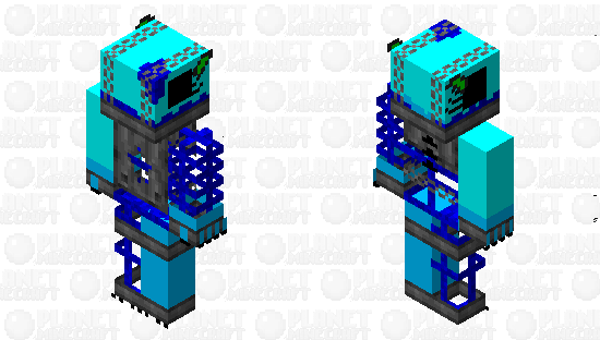 Prisoned Ignited Water Kitty Raptor (Piture Glitched) Minecraft Skin