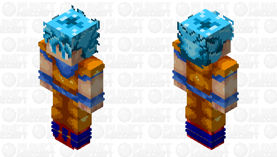 SSGSS Goku Minecraft Skin