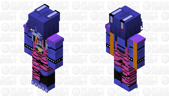 Fnia Glamrock Bonnie •|• Security Breach•|• Five Night's In Anime •|• Minecraft Skin