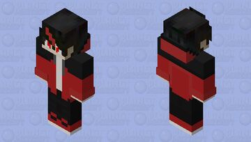 red And Black Cristtan Skin Boy Minecraft Skin