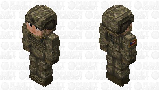 U.S. ARMY - Rifleman - In God We Trust!! | (x128 / HD Skin) Var.1 Minecraft Skin