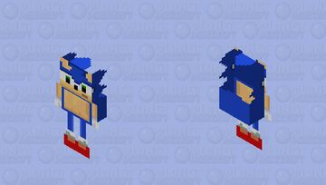Sonic dlc skin free Minecraft Skin