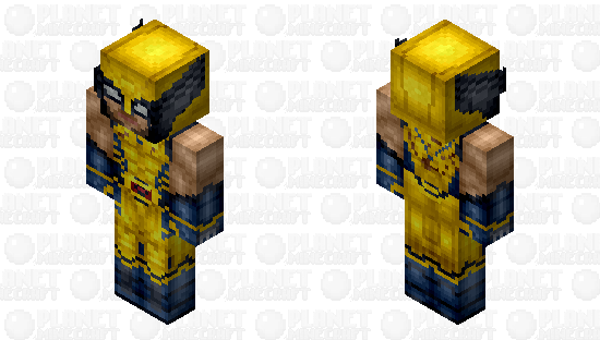 (Battle Damaged) Wolverine: Deadpool & Wolverine (James "Logan" Howlett: Marvel Studios: 2024) Minecraft Skin