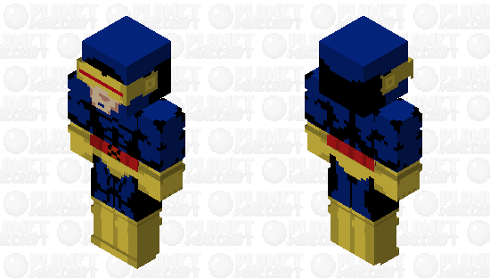 Cyclops Classic (Scott Summers): X-Men ‘97 Minecraft Skin