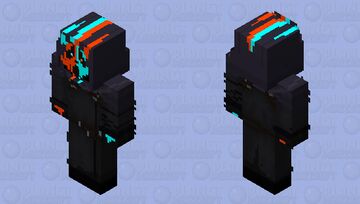 Custom Red/Blue Ghost Face: Halloween 2024 Minecraft Skin