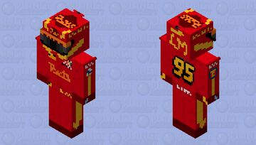 Lightning McQueen (Human) Minecraft Skin