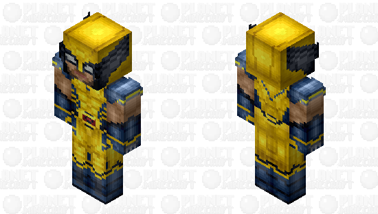 (Hot Toys) Wolverine: Deadpool & Wolverine (James "Logan" Howlett: Marvel Studios: 2024) Minecraft Skin