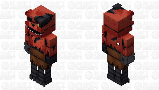 Five Nights at Freddy's 2 - Withered Foxy Minecraft Skin