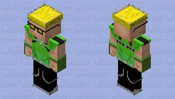 Free Fire『 BTS Green 』 Minecraft Skin