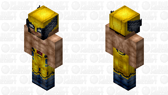 (Shirtless) Wolverine: Deadpool & Wolverine (James "Logan" Howlett: Marvel Studios: 2024) Minecraft Skin