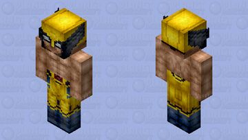 (Shirtless) Wolverine: Deadpool & Wolverine (James "Logan" Howlett: Marvel Studios: 2024) Minecraft Skin