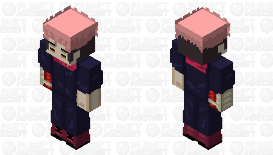 Itadori domain expansion remake minecraft skin Minecraft Skin