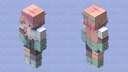 turquoise and teal and tangerine tricks Minecraft Skin