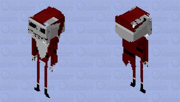 Santa Jack Skellington.   (Nightmare before Christmas) Minecraft Skin