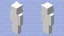 tamamen beyaz Minecraft Skin