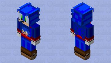 Ugly sonic sweater ~resquest Minecraft Skin